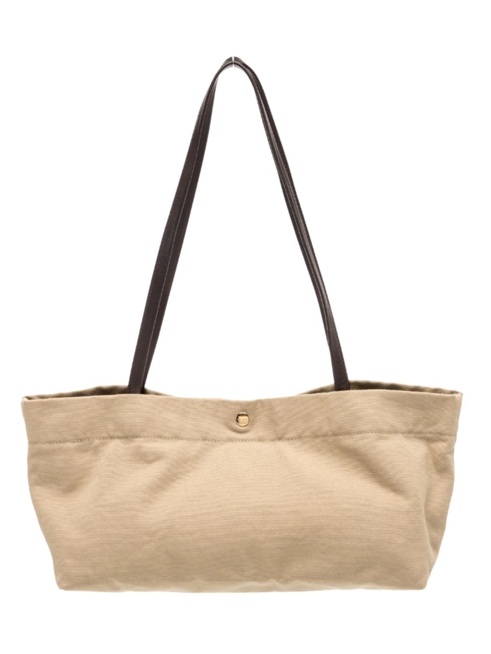 Canvas ✨Idaho✨ Shoulder Bag – Beige / Dark Brown